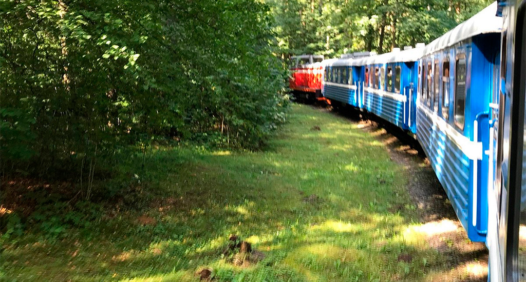 Фото Детской железной дороги в Минске
